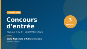 Concours d&rsquo;entrée 2026